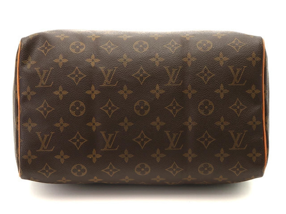 Louis Vuitton Monogram Speedy Handbag Brown